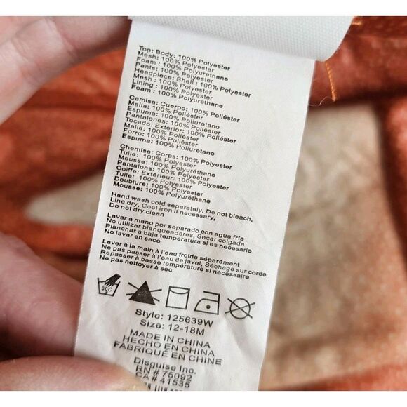 Disney Sebastian The Little Mermaid Costume Size 12-18 months Toddler Complete - Picture 7 of 7